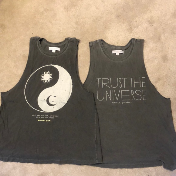 Spiritual Gangster Tops - Spiritual Gangster grey tank bundle